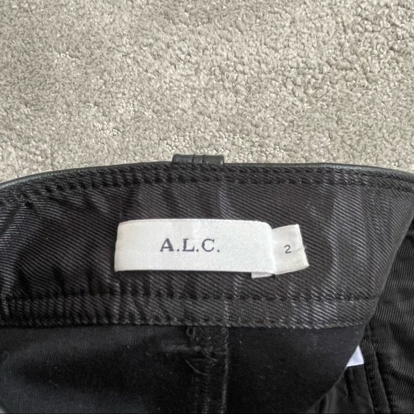 A.L.C Cropped Vegan Faux Leather Wide-Leg Pants Size 2, worn once! - Picture 9 of 10